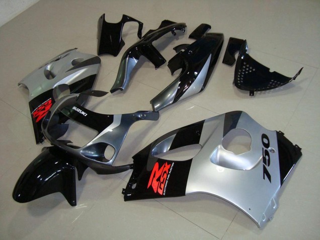 1996-2000 Silver GSXR 600 Motorcycle Fairings 1996-2000 Silver GSXR 600 Motorcycle Fairings