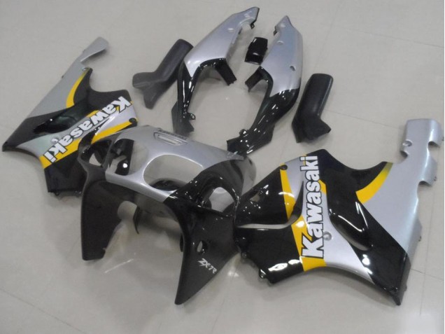 1996-2003 Silver and Black ZX7R Motorcycle Fairings 1996-2003 Silver and Black ZX7R Motorcycle Fairings