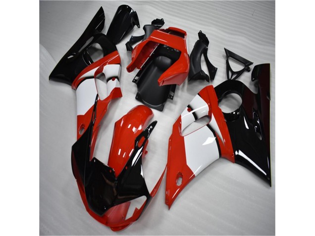 1998-2002 Black White YZF R6 Motorcycle Fairings 1998-2002 Black White YZF R6 Motorcycle Fairings