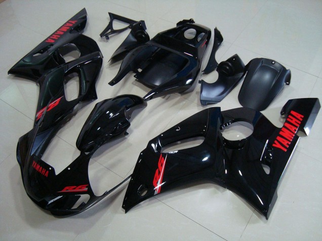 1998-2002 Glossy Black Red Decals YZF R6 Motorcycle Fairing