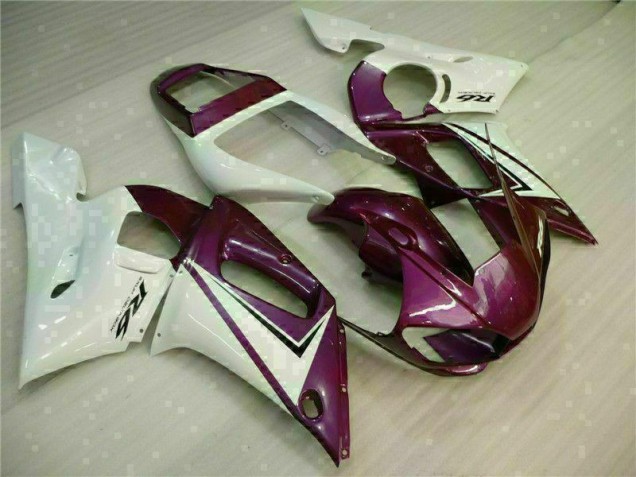 1998-2002 Purple White YZF R6 Motorcycle Fairings 1998-2002 Purple White YZF R6 Motorcycle Fairings