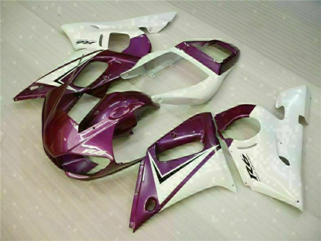 1998-2002 Purple White YZF R6 Motorcycle Fairings 1998-2002 Purple White YZF R6 Motorcycle Fairings
