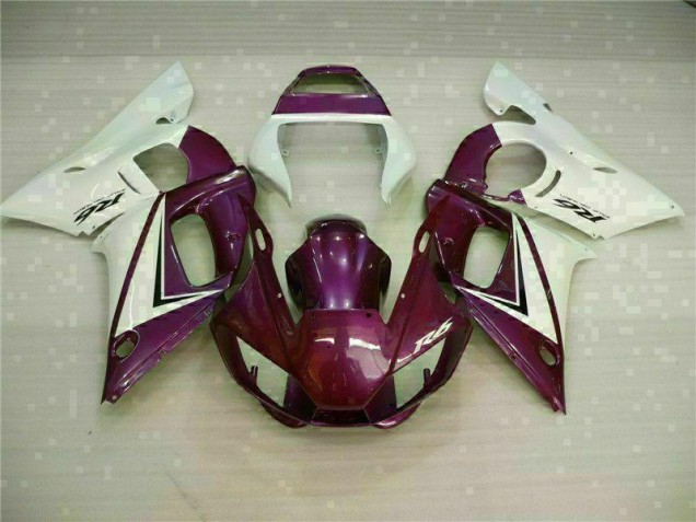 1998-2002 Purple White YZF R6 Motorcycle Fairings 1998-2002 Purple White YZF R6 Motorcycle Fairings