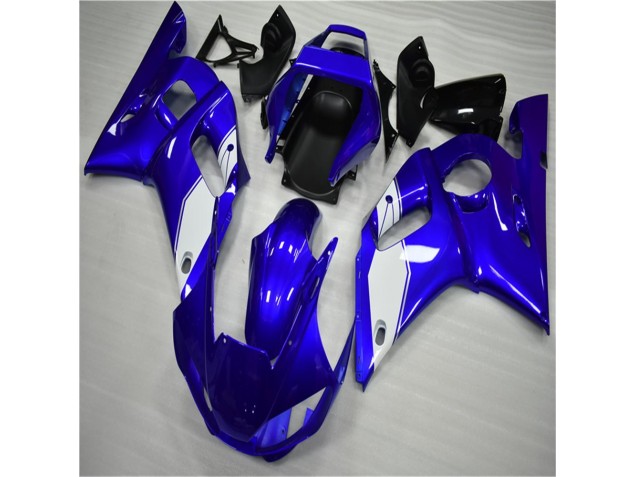 1998-2002 White Blue YZF R6 Motorcycle Fairings 1998-2002 White Blue YZF R6 Motorcycle Fairings