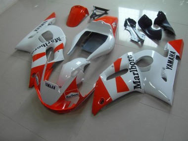 1998-2002 White Red Marlboro YZF R6 Motorcycle Fairings