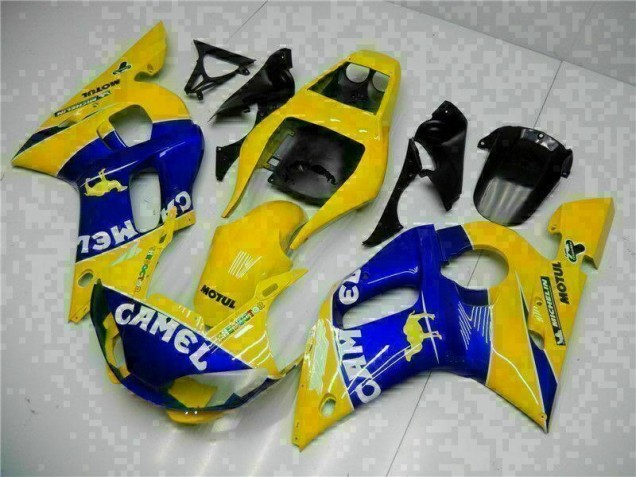 1998-2002 Yellow Blue YZF R6 Motorcycle Fairings