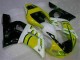 1998-2002 Yellow White YZF R6 Motorcycle Fairings 1998-2002 Yellow White YZF R6 Motorcycle Fairings