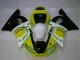 1998-2002 Yellow White YZF R6 Motorcycle Fairings 1998-2002 Yellow White YZF R6 Motorcycle Fairings