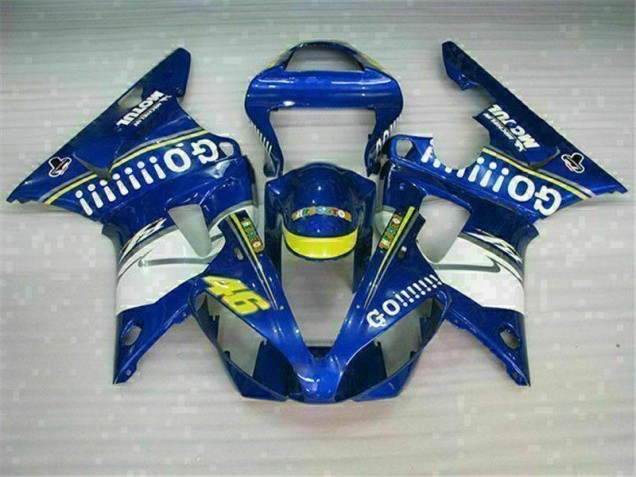 2000-2001 Blue YZF R1 Full Motorcycle Fairing Kits 2000-2001 Blue YZF R1 Full Motorcycle Fairing Kits