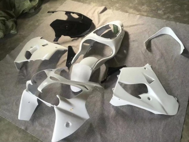 2000-2001 Pure White Glossy Black ZX9R Motorcycle Fairings 2000-2001 Pure White Glossy Black ZX9R Motorcycle Fairings