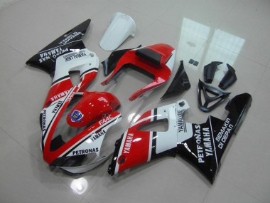 2000-2001 Red Glossy Black YZF R1 Motorcycle Fairings