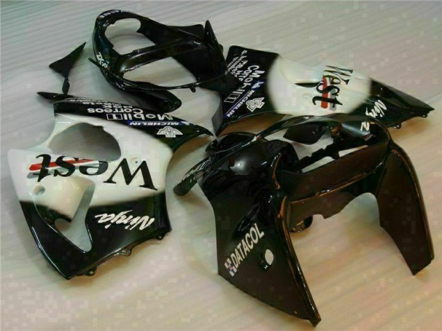 2000-2002 Black West Ninja ZX6R Motorcycle Fairings 2000-2002 Black West Ninja ZX6R Motorcycle Fairings