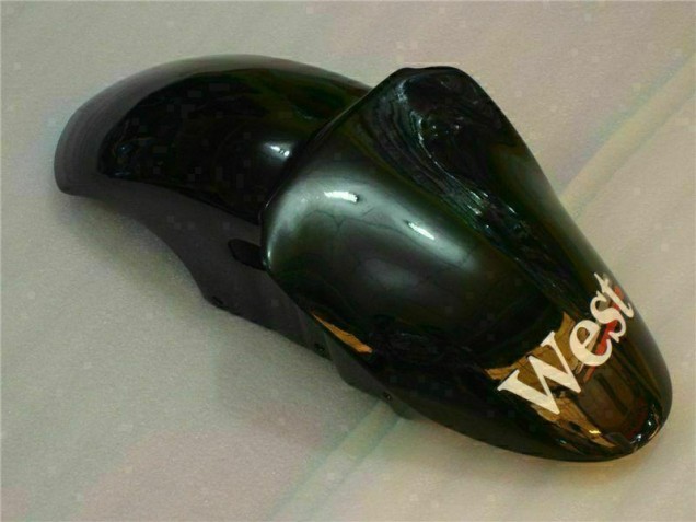 2000-2002 Black West Ninja ZX6R Motorcycle Fairings 2000-2002 Black West Ninja ZX6R Motorcycle Fairings