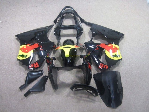 2000-2002 Black Yellow Red Bull Ninja ZX6R Motorcycle Fairings 2000-2002 Black Yellow Red Bull Ninja ZX6R Motorcycle Fairings