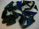 2000-2002 Black with Blue Flame ZX6R Motorcycle Fairings 2000-2002 Black with Blue Flame ZX6R Motorcycle Fairings