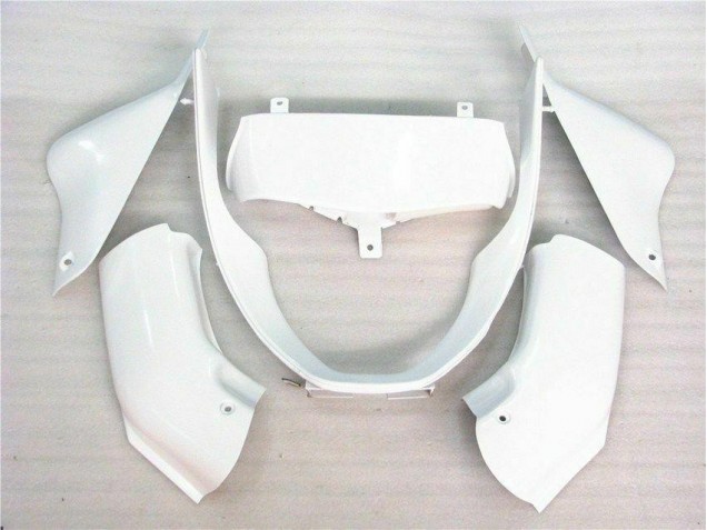2000-2002 Glossy White ZX6R Motorcycle Fairings 2000-2002 Glossy White ZX6R Motorcycle Fairings
