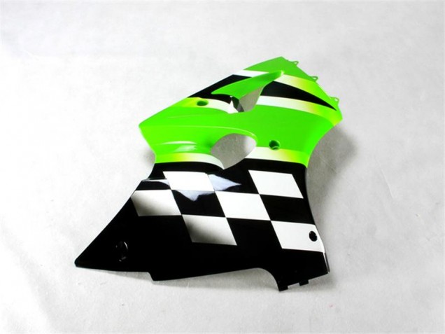 2000-2002 Green Black White ZX6R Motorcycle Fairings 2000-2002 Green Black White ZX6R Motorcycle Fairings