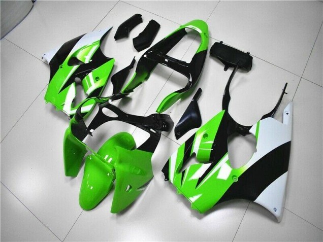 2000-2002 Green White Black ZX6R Motorcycle Fairings 2000-2002 Green White Black ZX6R Motorcycle Fairings
