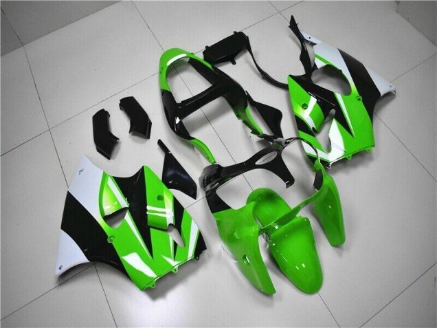 2000-2002 Green White Black ZX6R Motorcycle Fairings 2000-2002 Green White Black ZX6R Motorcycle Fairings