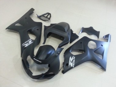 2000-2002 Matte Black with Silver GSXR GSXR 1000 Motorcycle Fairings