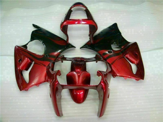 2000-2002 Red Black ZX6R Motorcycle Fairings