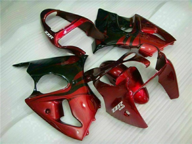 2000-2002 Red Black ZX6R Motorcycle Fairings