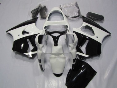 2000-2002 White Black ZX6R Motorcycle Fairings