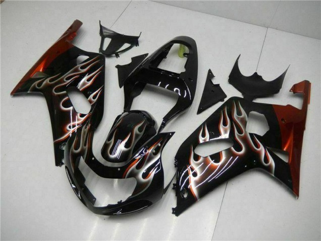 2001-2003 Black GSXR 600/750 Motorcycle Fairing Kits & Plastic 2001-2003 Black GSXR 600/750 Motorcycle Fairing Kits & Plastic