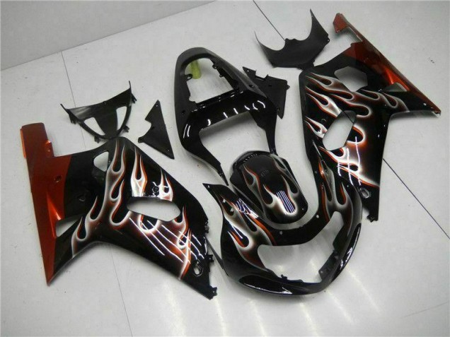 2001-2003 Black GSXR 600/750 Motorcycle Fairing Kits & Plastic 2001-2003 Black GSXR 600/750 Motorcycle Fairing Kits & Plastic