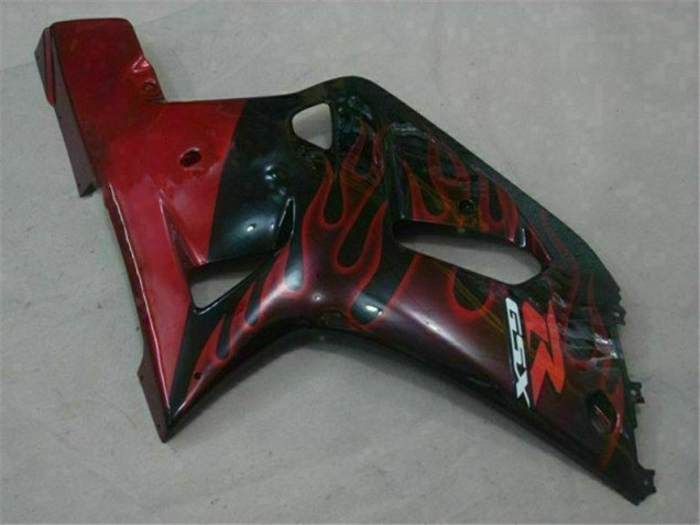 2001-2003 Black Red GSXR 600/750 Motorcycle Fairings 2001-2003 Black Red GSXR 600/750 Motorcycle Fairings