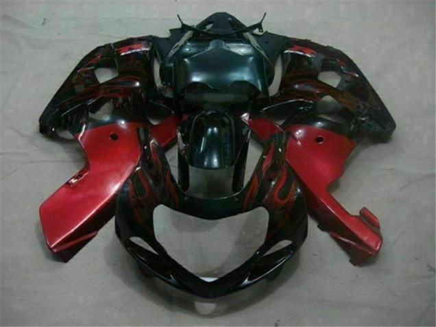 2001-2003 Black Red GSXR 600/750 Motorcycle Fairings 2001-2003 Black Red GSXR 600/750 Motorcycle Fairings