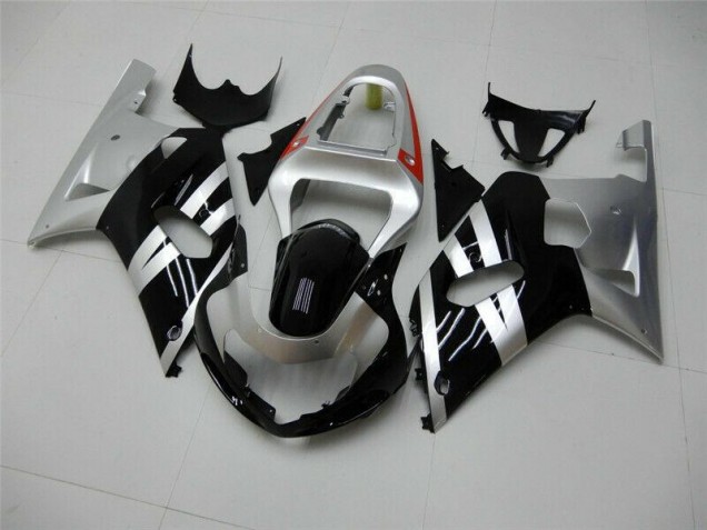 2001-2003 Black Silver GSXR 600/750 Motorcycle Fairings 2001-2003 Black Silver GSXR 600/750 Motorcycle Fairings