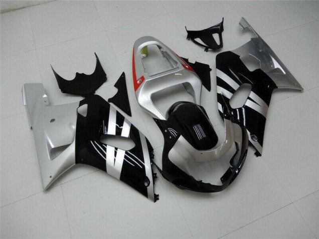 2001-2003 Black Silver GSXR 600/750 Motorcycle Fairings 2001-2003 Black Silver GSXR 600/750 Motorcycle Fairings