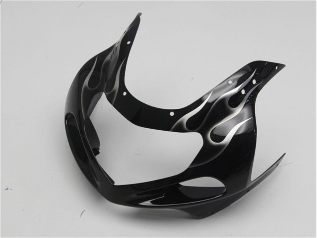 2001-2003 Black White Flame GSXR 600/750 Motorcycle Fairings 2001-2003 Black White Flame GSXR 600/750 Motorcycle Fairings