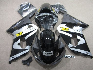 2001-2003 Black White GSXR 600 Motorcycle Fairings