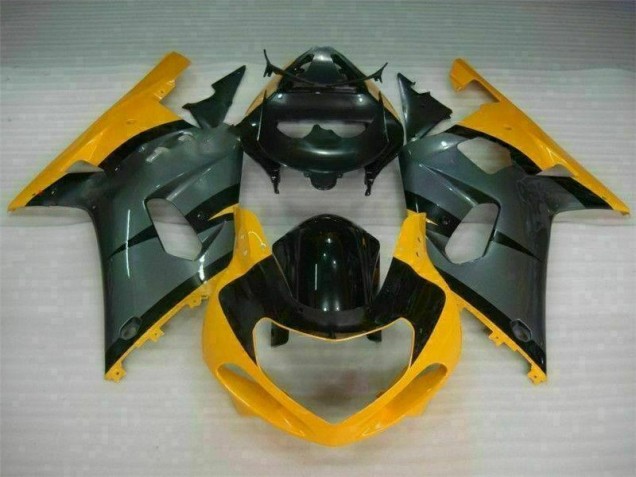 2001-2003 Black Yellow GSXR 600/750 Motorcycle Fairings 2001-2003 Black Yellow GSXR 600/750 Motorcycle Fairings