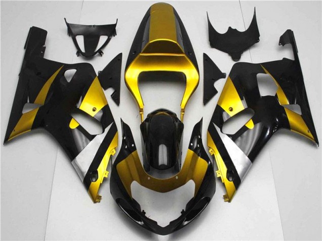 2001-2003 Gold Black GSXR 600/750 Motorcycle Fairings 2001-2003 Gold Black GSXR 600/750 Motorcycle Fairings