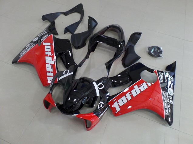 2001-2003 Red Jordan CBR600 F4i Motorcycle Fairings 2001-2003 Red Jordan CBR600 F4i Motorcycle Fairings