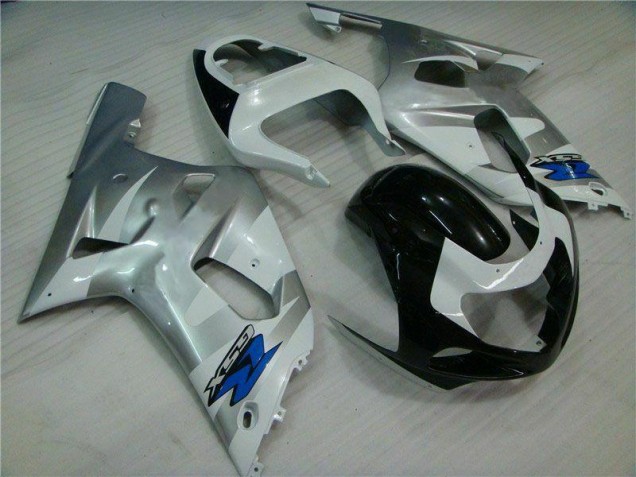 2001-2003 Silver Black GSXR 600/750 Motorcycle Fairing 2001-2003 Silver Black GSXR 600/750 Motorcycle Fairing