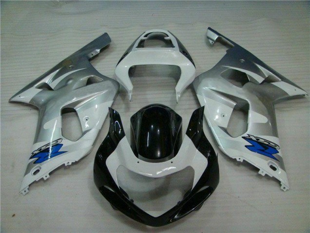 2001-2003 Silver Black GSXR 600/750 Motorcycle Fairing 2001-2003 Silver Black GSXR 600/750 Motorcycle Fairing