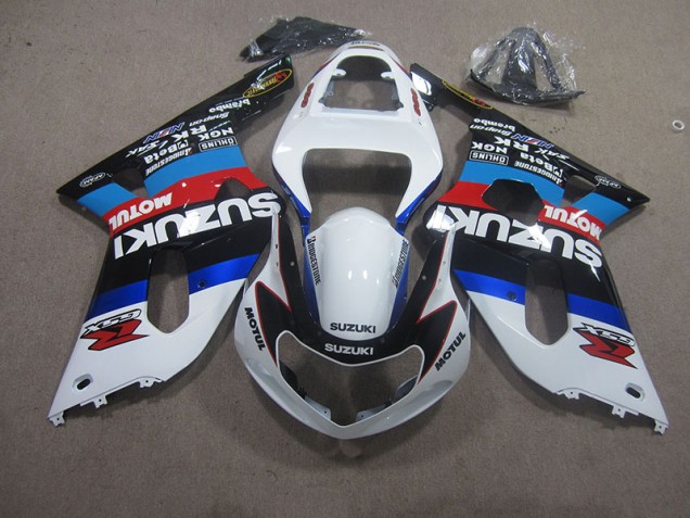 2001-2003 White Blue Red Motul GSXR 750 Motorcycle Fairings 2001-2003 White Blue Red Motul GSXR 750 Motorcycle Fairings