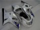 2001-2003 White Silver GSXR 600/750 Motorcycle Fairings 2001-2003 White Silver GSXR 600/750 Motorcycle Fairings