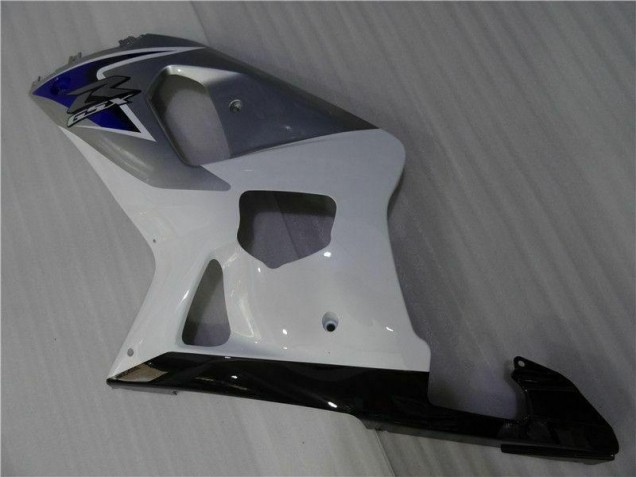 2001-2003 White Silver GSXR 600/750 Motorcycle Fairings 2001-2003 White Silver GSXR 600/750 Motorcycle Fairings