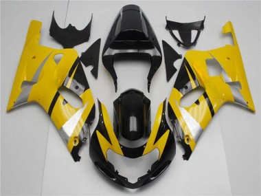 2001-2003 Yellow Black GSXR 600/750 Motorcycle Fairing
