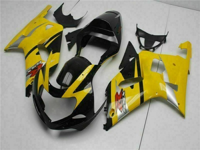 2001-2003 Yellow GSXR 600/750 Motorcycle Fairings 2001-2003 Yellow GSXR 600/750 Motorcycle Fairings
