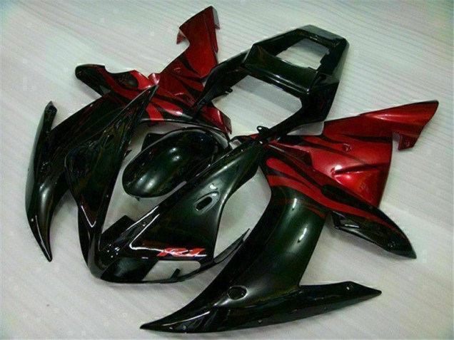 2002-2003 Black Red YZF R1 Motorcycle Fairing 2002-2003 Black Red YZF R1 Motorcycle Fairing