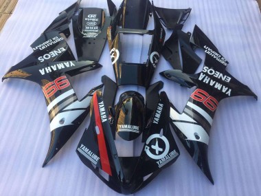 2002-2003 Black White YZF R1 Motorcycle Fairings