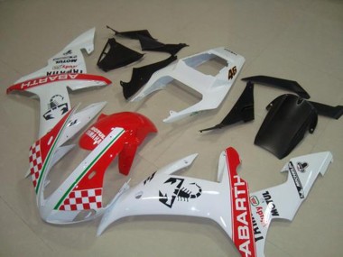 2002-2003 Red White Flag YZF R1 Motorcycle Fairings