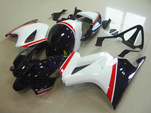 2002-2013 White Dark Blue VFR800 Motorcycle Fairings 2002-2013 White Dark Blue VFR800 Motorcycle Fairings