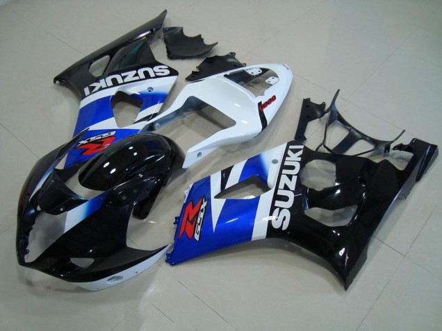 2003-2004 Black Blue White GSXR 1000 Motorcycle Fairings 2003-2004 Black Blue White GSXR 1000 Motorcycle Fairings